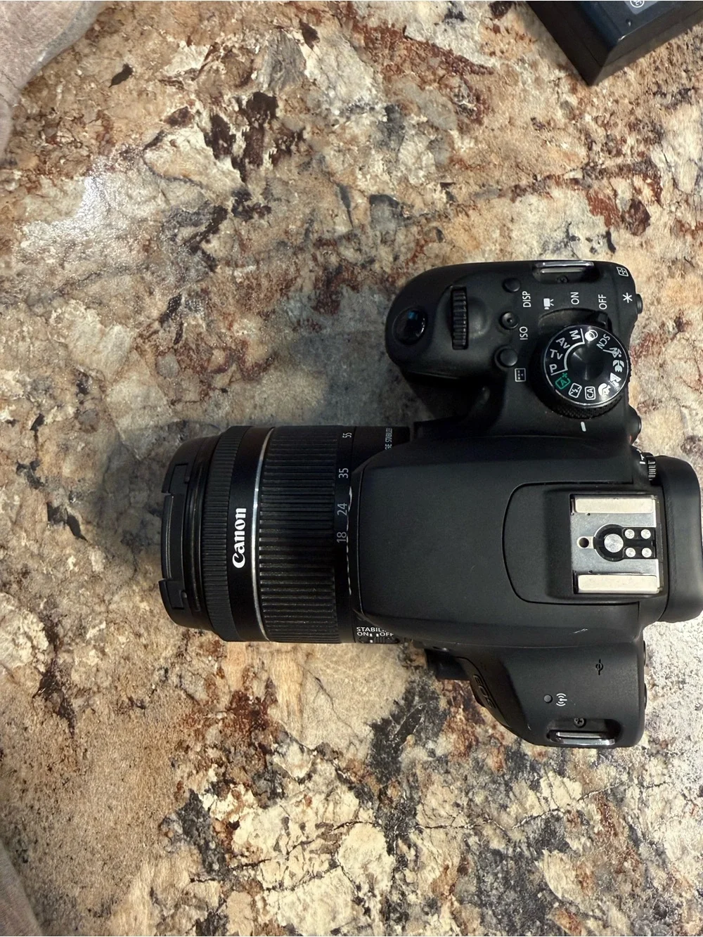 Canon EOS Rebel T7i DSLR Camera in Black with Canon 18-55mm Lens